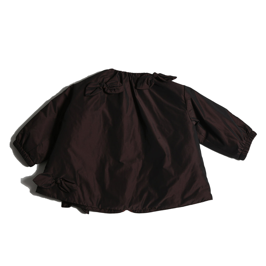 TP118S-BABY ESTRELLA BOW TOPPER-RAISIN