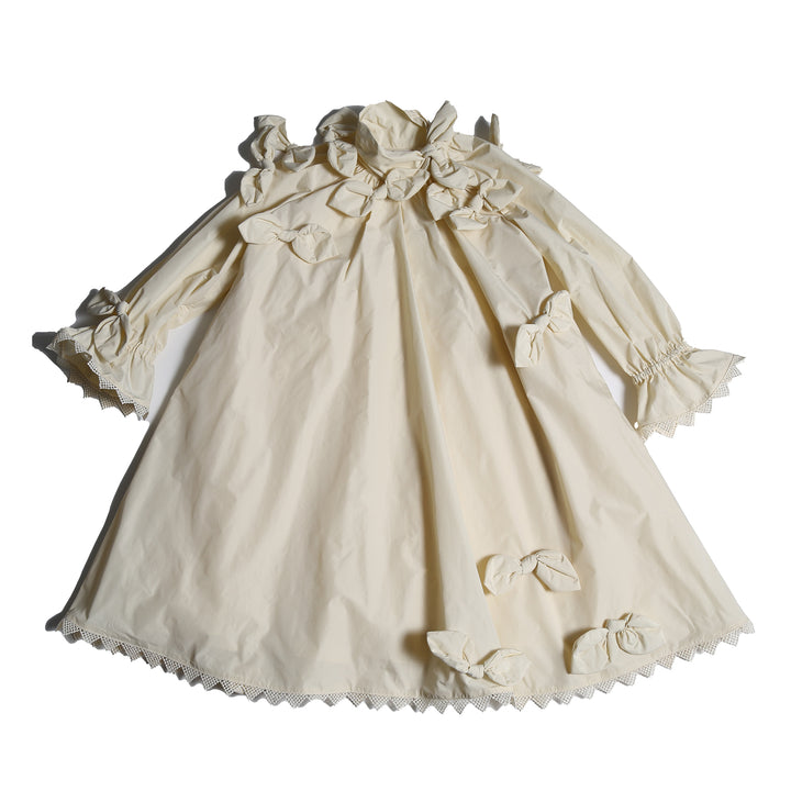 DR325V-ESTELLA BOW EMBELLISHED FROCK-OPAL