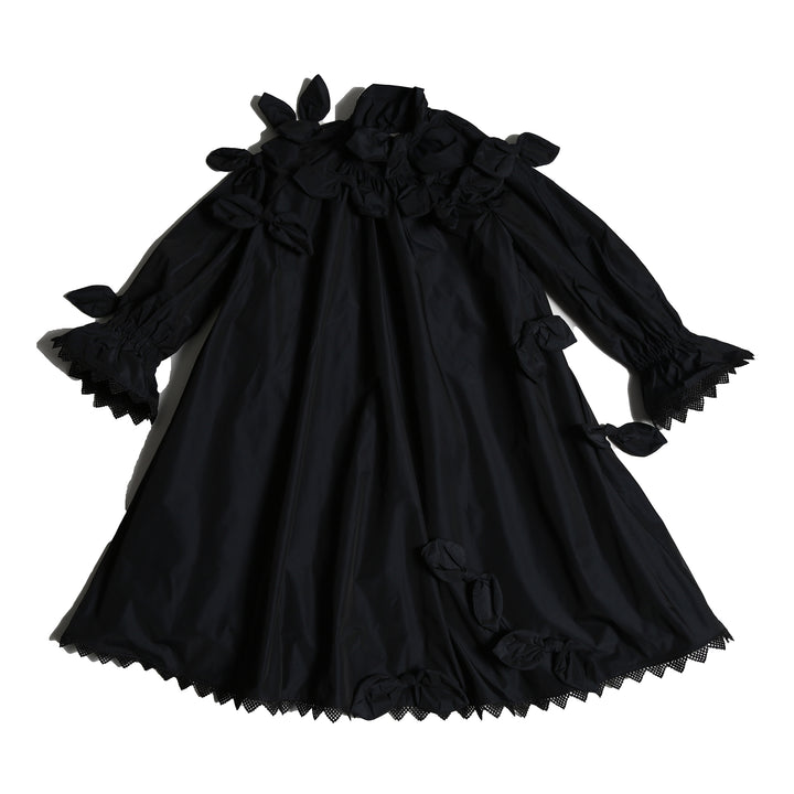 DR325V-ESTELLA BOW EMBELLISHED FROCK-SAPPHIRE