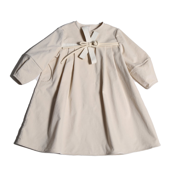DR330V-LUNA EMPIRE WAIST FROCK-OPAL