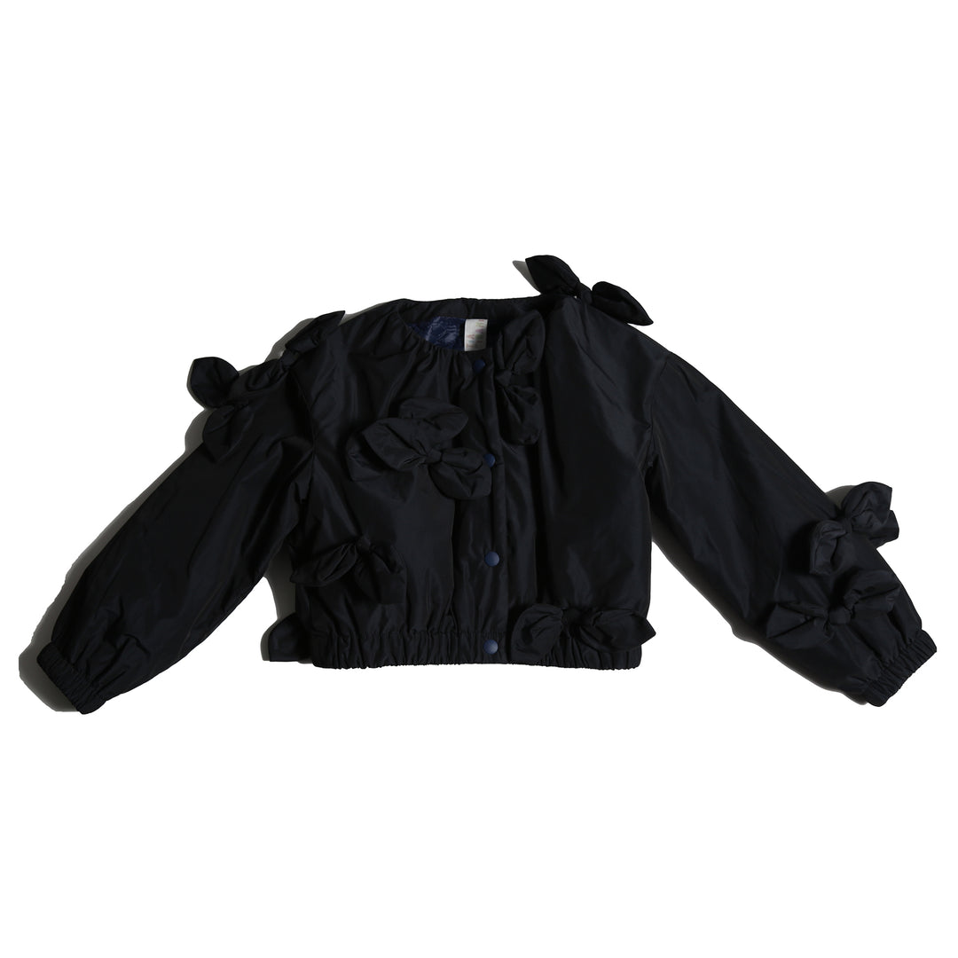 JK51S-ESTRELLA BOW EMBELLISHED BOMBE-SAPPHIRE