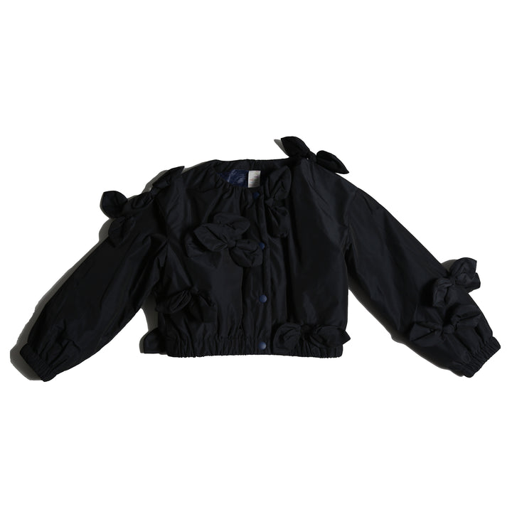 JK51S-ESTRELLA BOW EMBELLISHED BOMBE-SAPPHIRE