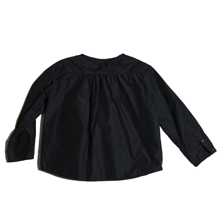 TP200S-ESTRELLA DRAPED BOW BLOUSE-SAPPHIRE