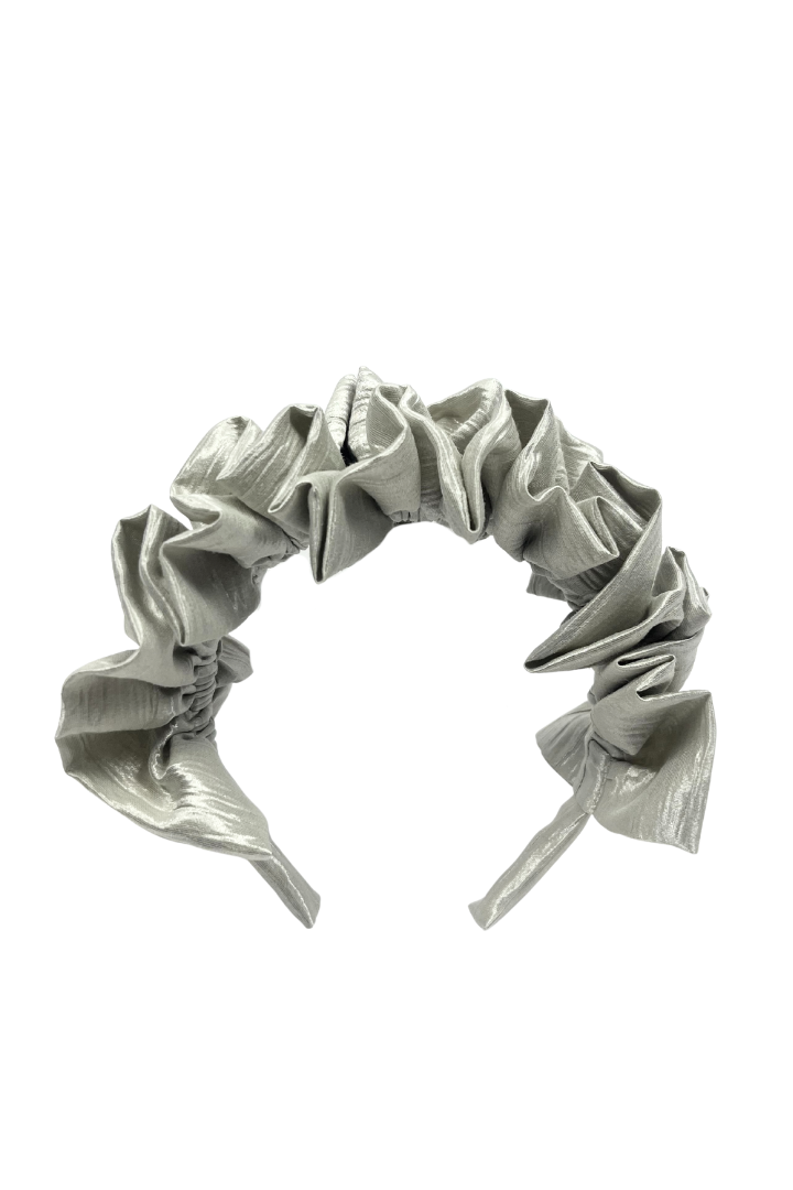 FW26-AU-AC403S STELLA FLOUNCE HEADBAND - IVORY