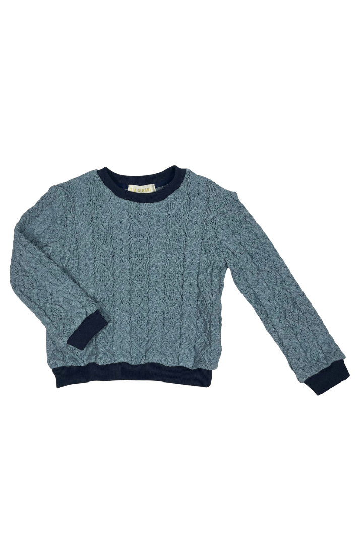 FW26-KT51S KNIT PULLOVER - PERIWINKLE