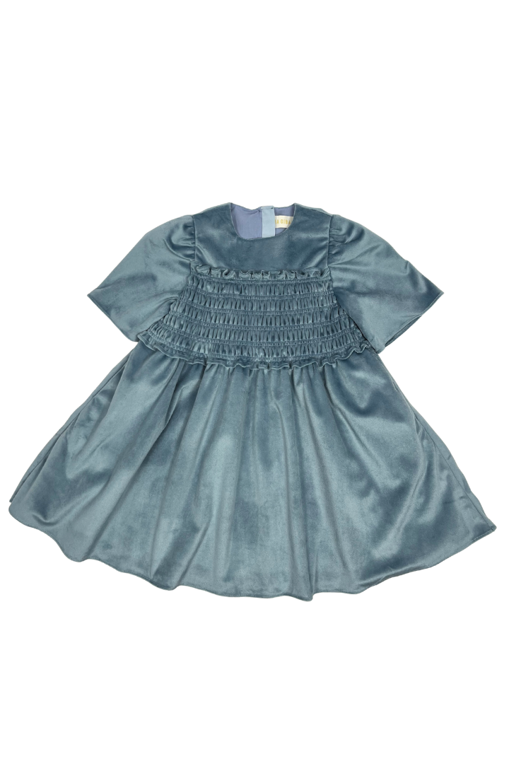 FW26-DR387L TEA LENGTH CICI DRESS (CUSTOM) - PERIWINKLE