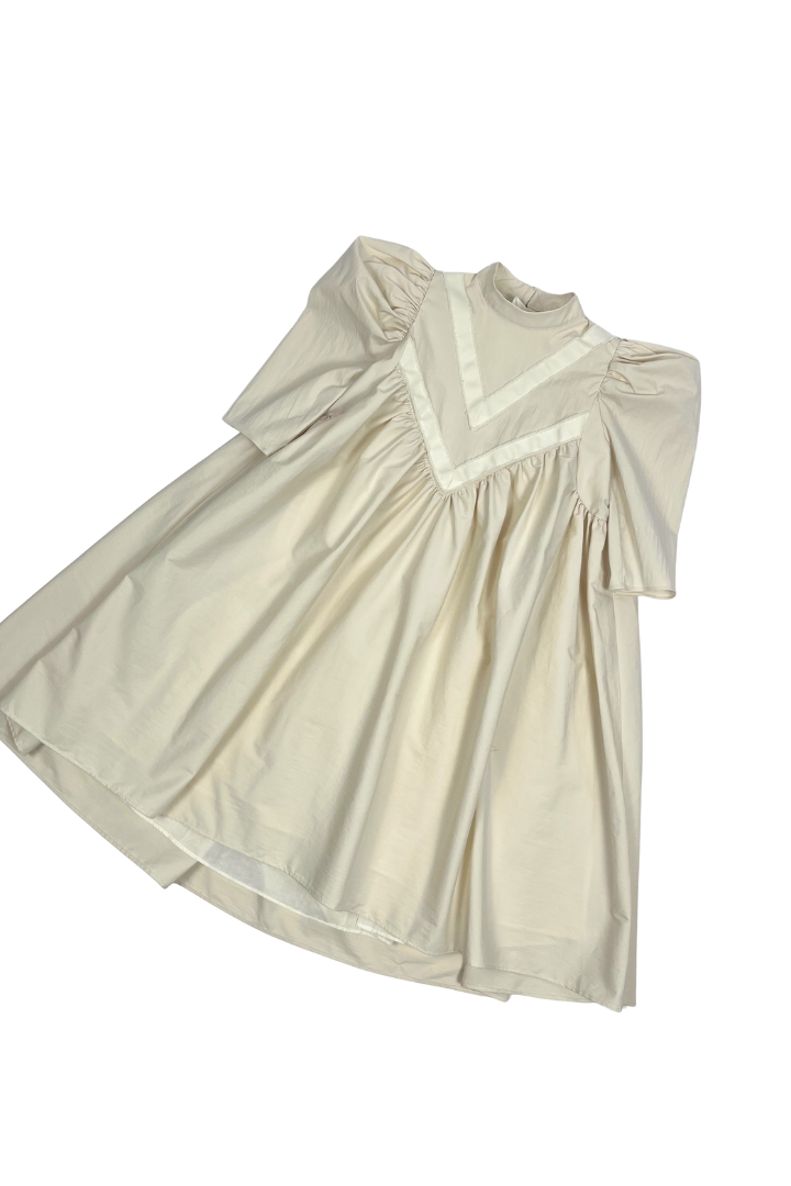 FW26-GW71V 3/4 SLEEVE MAXI - IVORY
