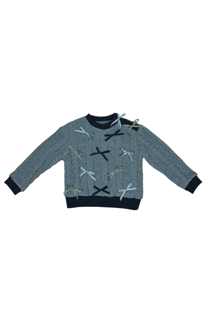 FW26-KT68S MARISOL BOW SWEATER - PERIWINKLE