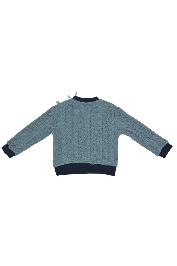 FW26-KT68S MARISOL BOW SWEATER - PERIWINKLE