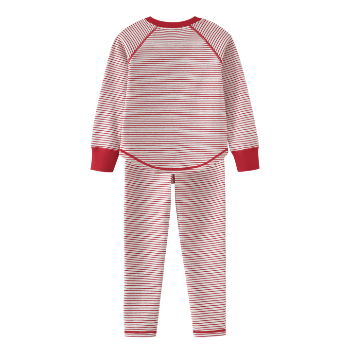STRIPED BUNNY PAJAMA-RED STRIPED