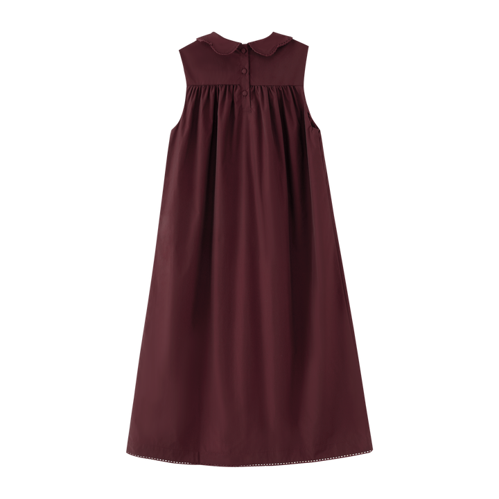 HIGH WAISTED TAFFETA JUMPER-BURGUNDY
