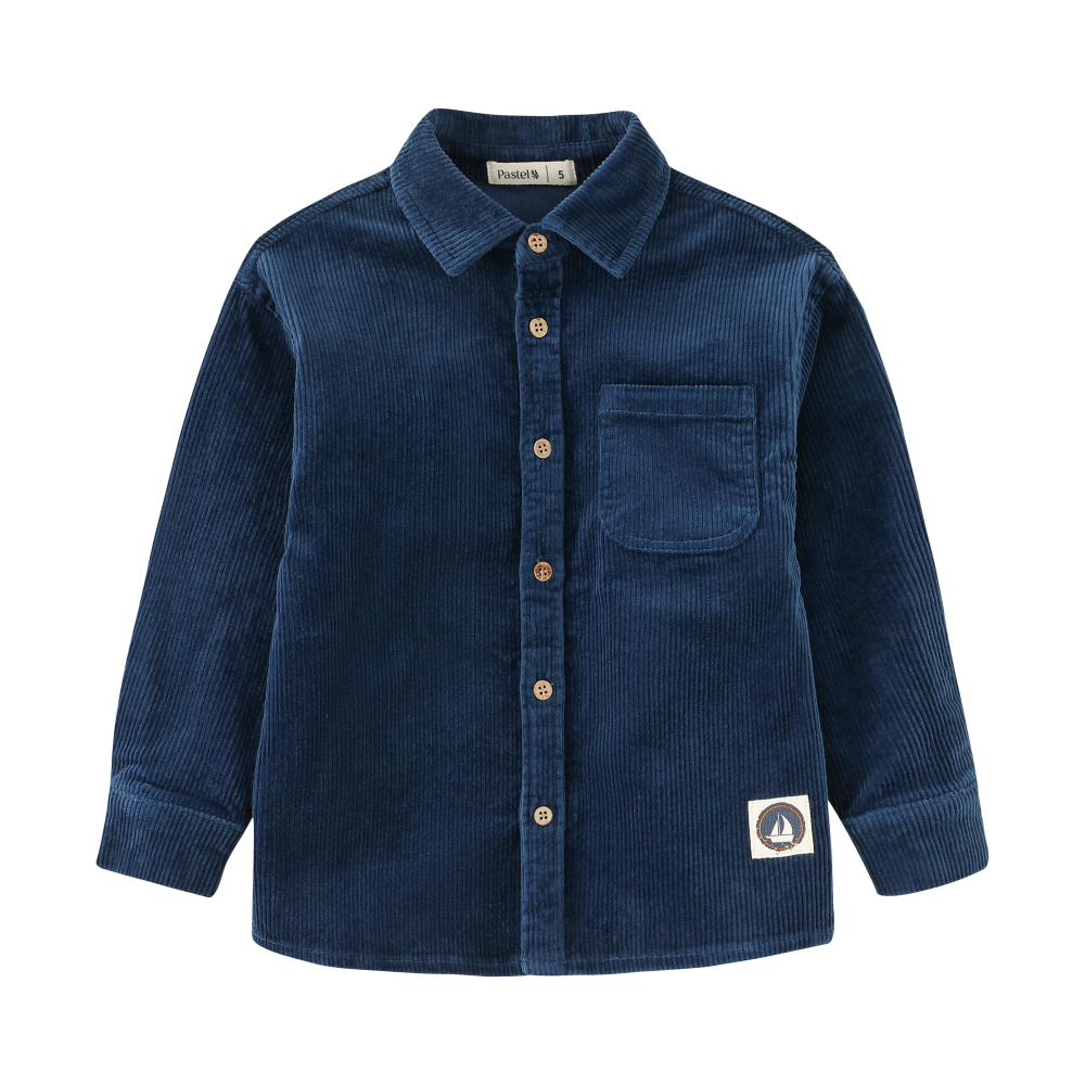 CORDUROY SHIRT-ROYAL BLUE