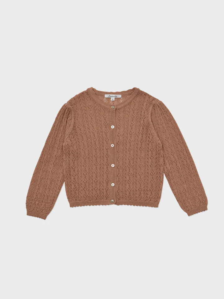 Stern Knit Cardigan Deep Orange