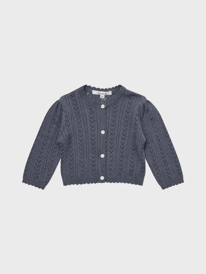 Baby Kelsea Knit Cardigan Deep Blue