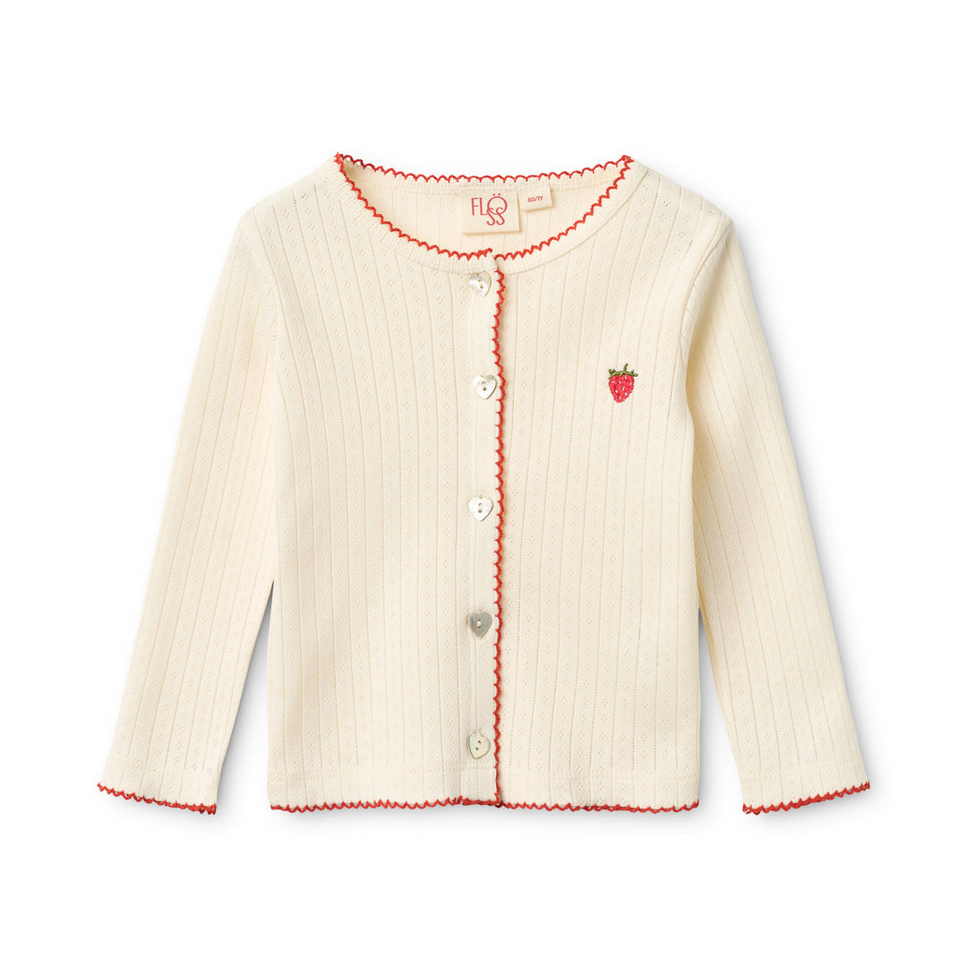 F11170-Flora Pointelle Cardigan-Gentle Cream