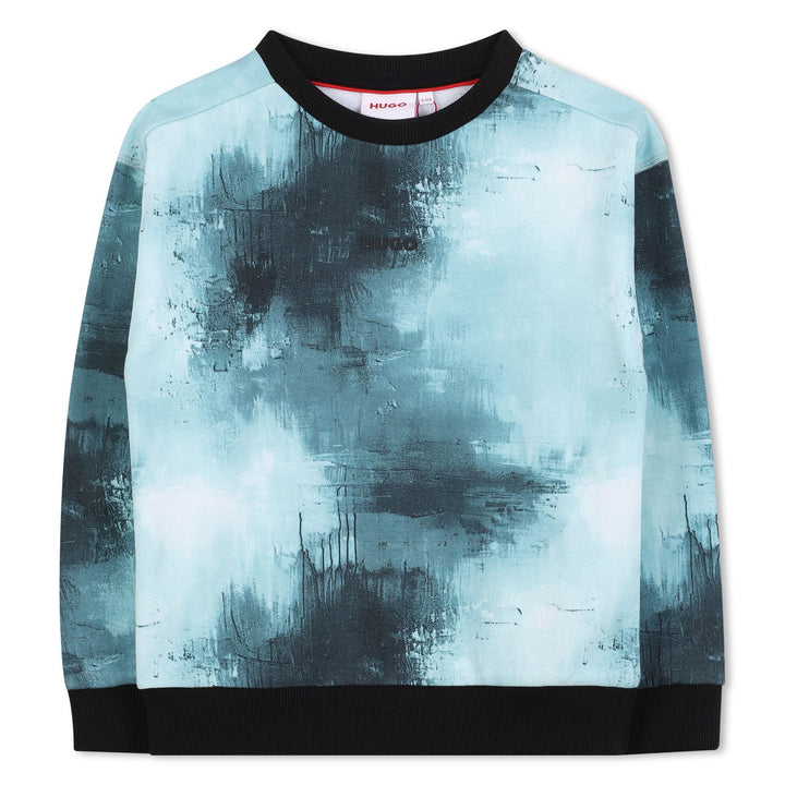 G00452-TIEDYE SWEATSHIRT-TRUE BLUE