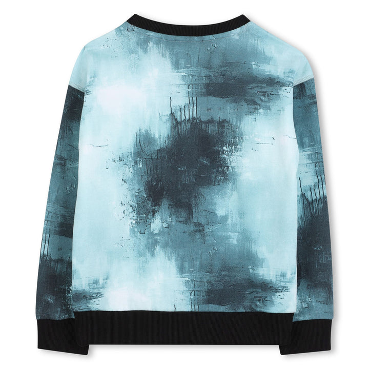 G00452-TIEDYE SWEATSHIRT-TRUE BLUE