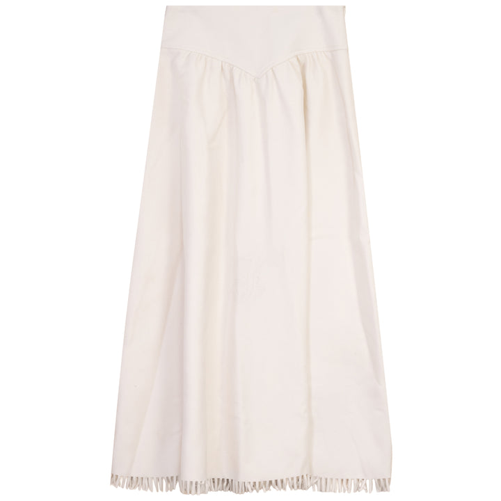 G928 FRINGE DETAIL SET-CREAM