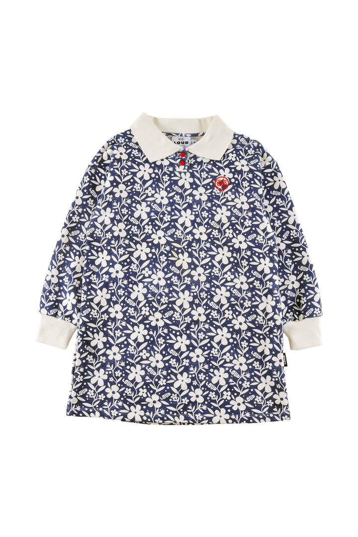 GD02 ALPS POLO DRESS - FLOWER AOP