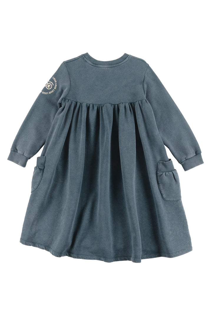 GD08 PASSION-Dress bubble pockets-GREEN