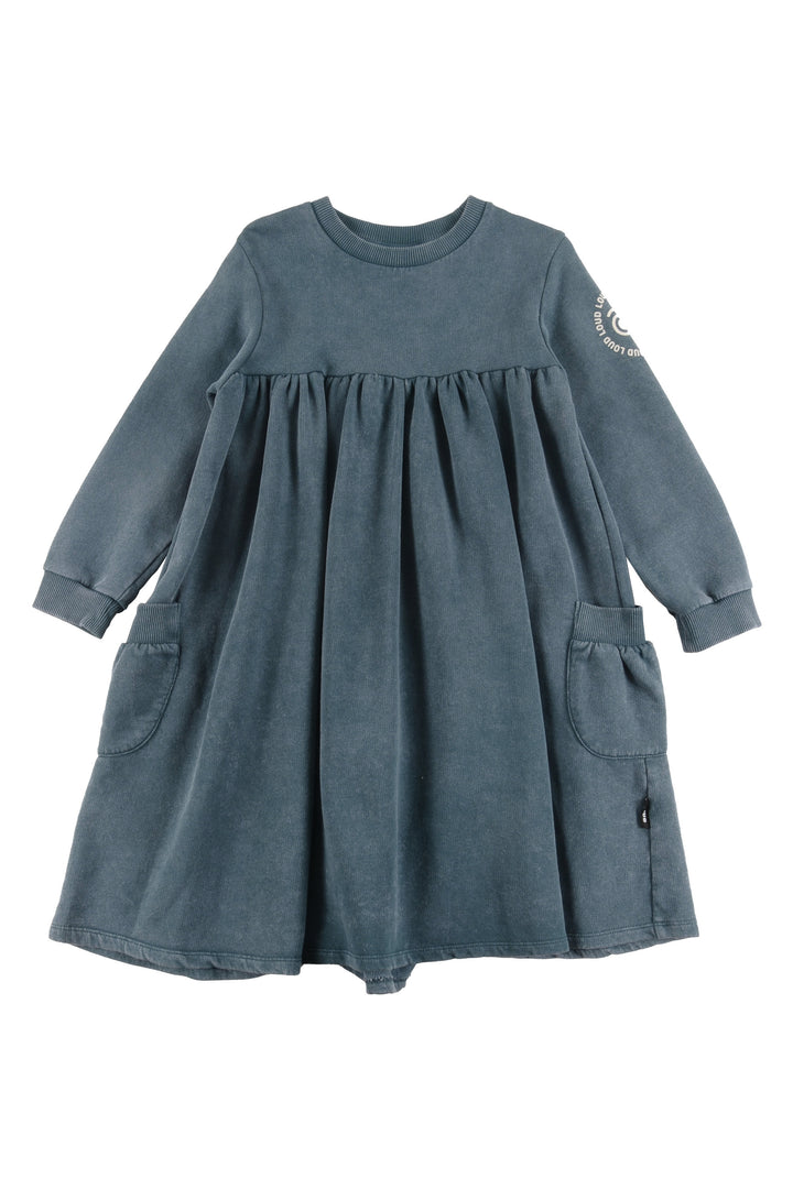 GD08 PASSION-Dress bubble pockets-GREEN