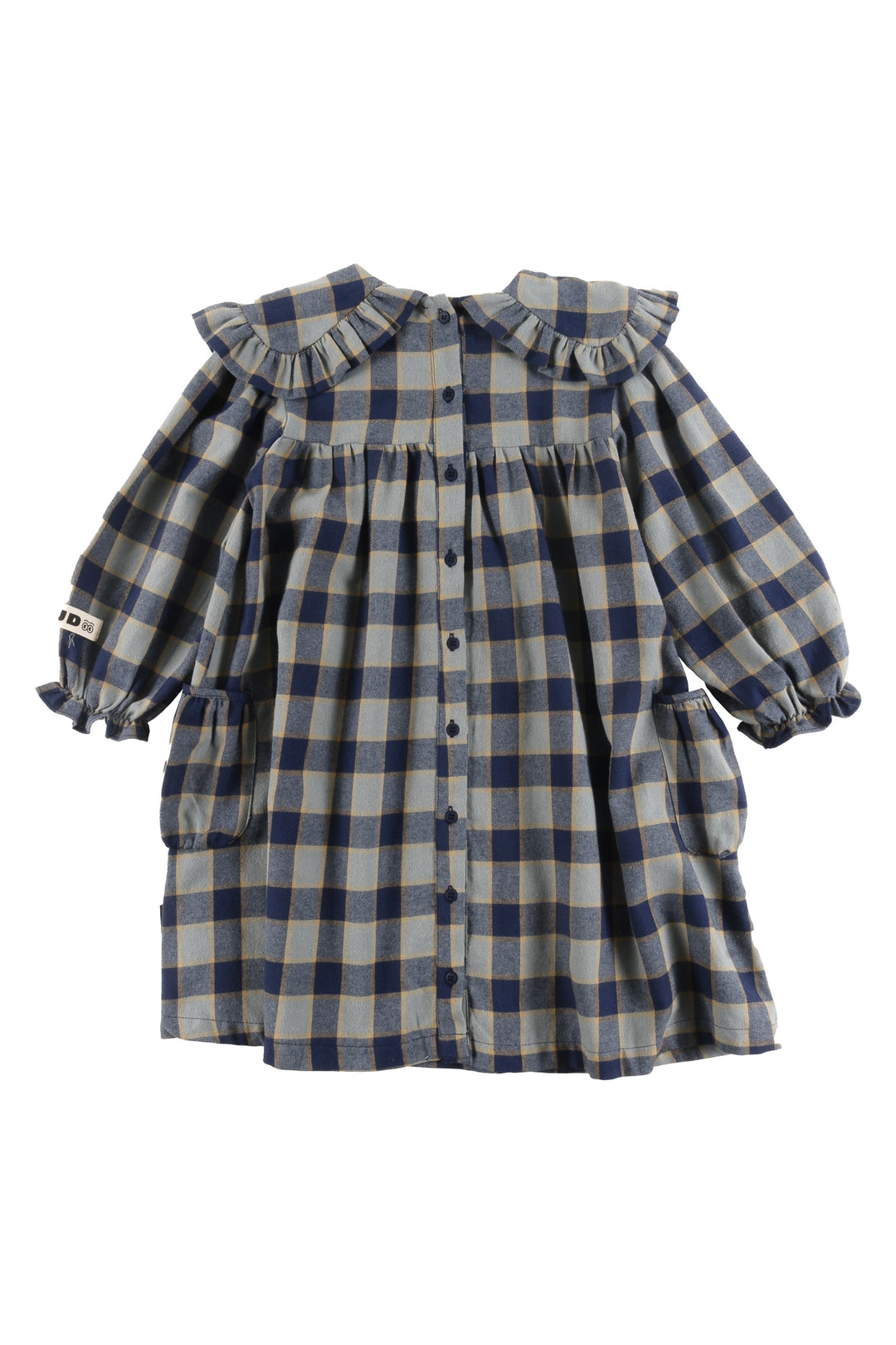 GD09 LOYAL-Dress collar-CHECK Indigo