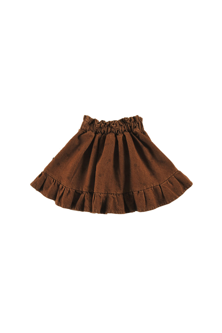 GDS01 ALPINE MINI SKIRT - CHOCO POLKADOT