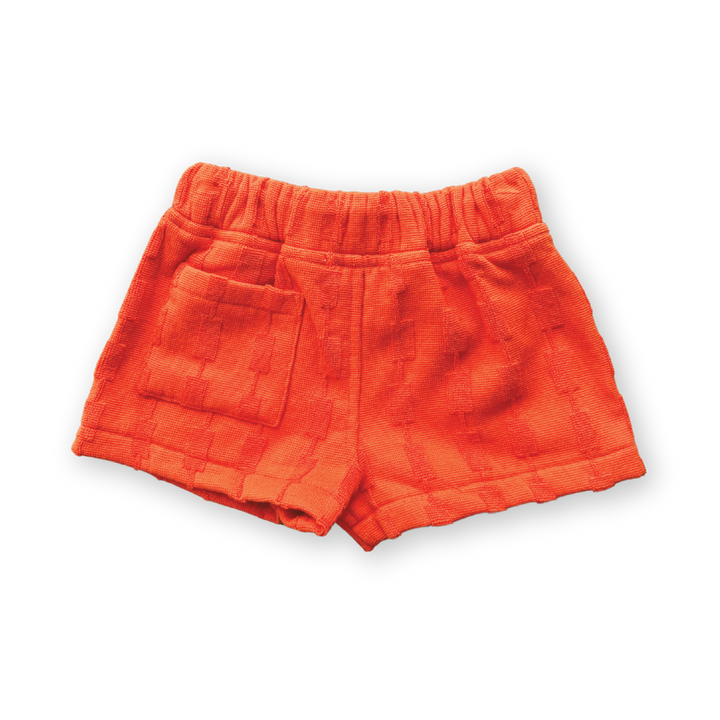 GH24005R-Terry Shorts-Blocks Rosso