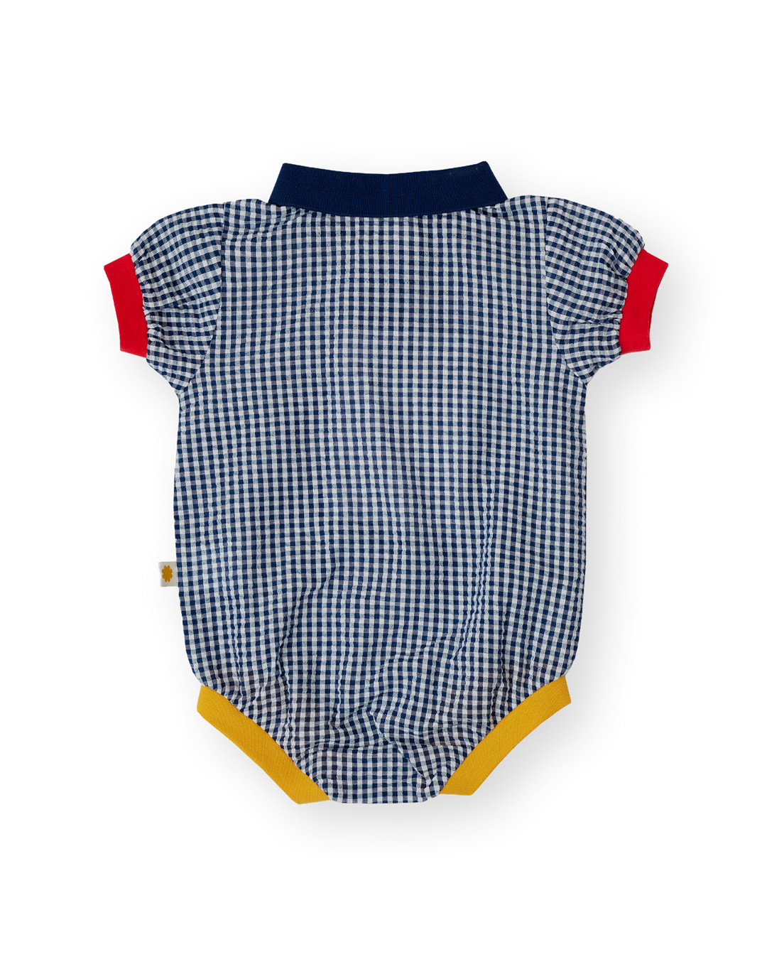 GINGHAM COLOUR POP POLO ROMPER