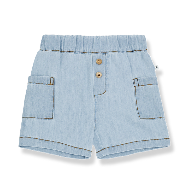 GIACOMO BERMUDA-OVERALL-DENIM