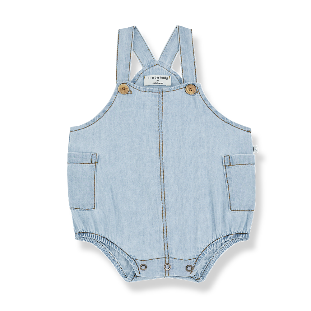 1+ in the Family Lucca Romper - Denim 1+ in the Family Lucca Romper - Denim