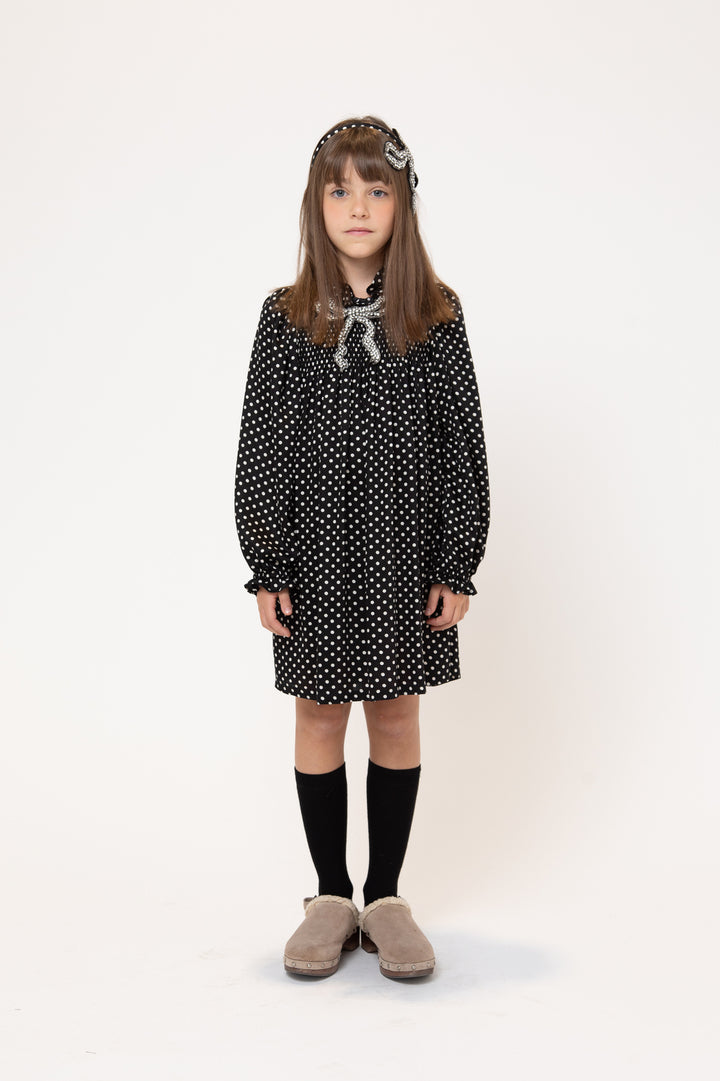 BF12WB008 GIRELLA DRESS - POIS PANNA