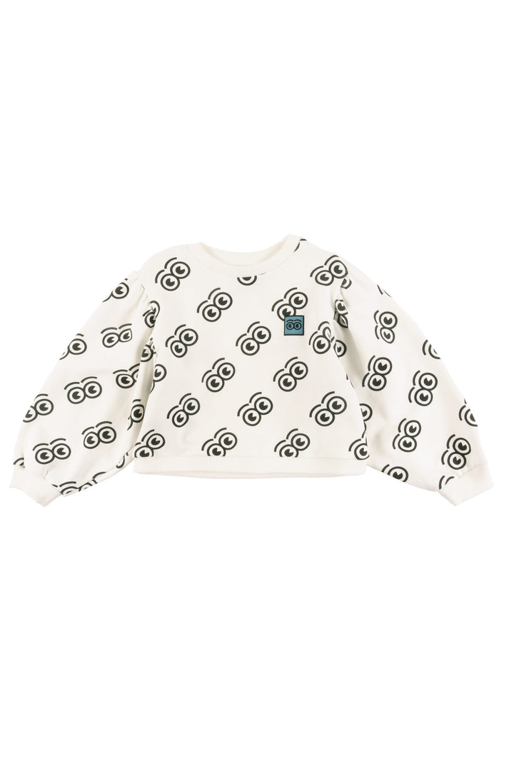 GJ05 ADORE-Sweater-SAND/Anthracite AOP