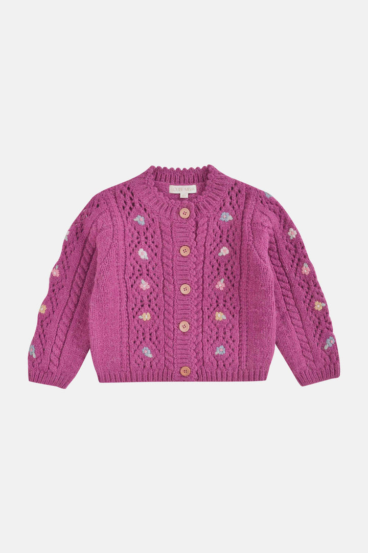 CARDIGAN MONYLA-RASPBERRY