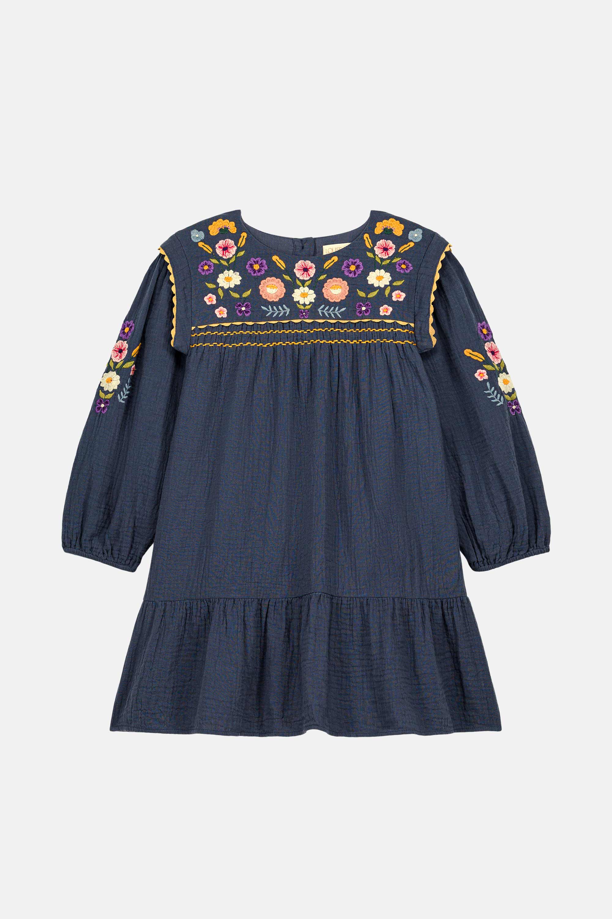 ※あ【新品】2020AW *Louise Misha* ワンピース 8Y Louise Misha Dress Natiya White ルイーズミーシャ フリル袖
