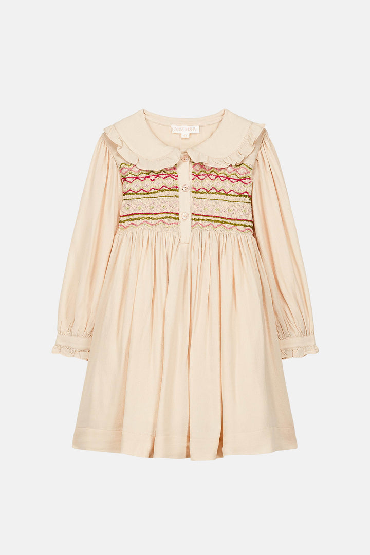 DRESS NOOR-CREAM