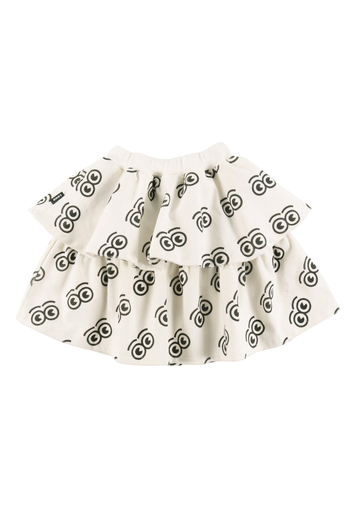 GS03 NURTURE-Skirt panelled-SAND/Anthracite AOP