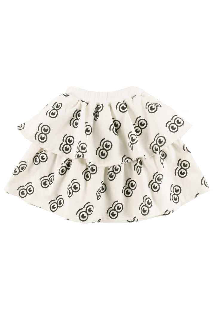 GS03 NURTURE-Skirt panelled-SAND/Anthracite AOP