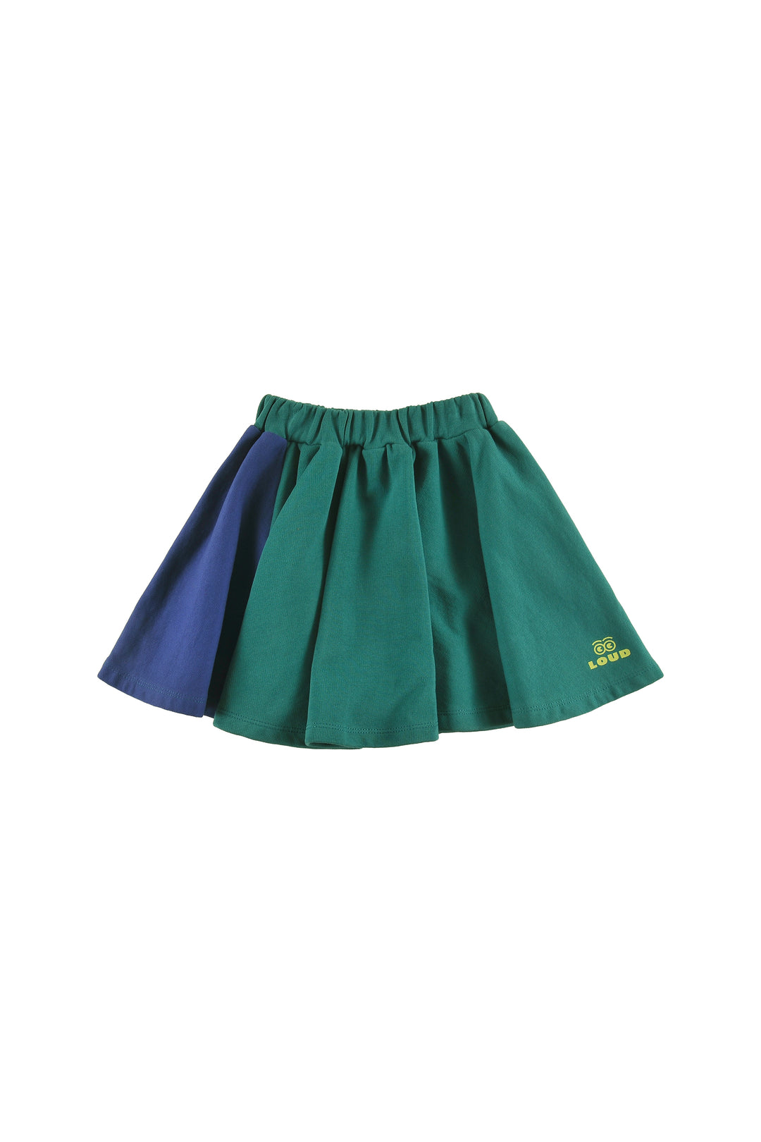 GS06 RELAX MINI SKIRT - GREEN/NAVY