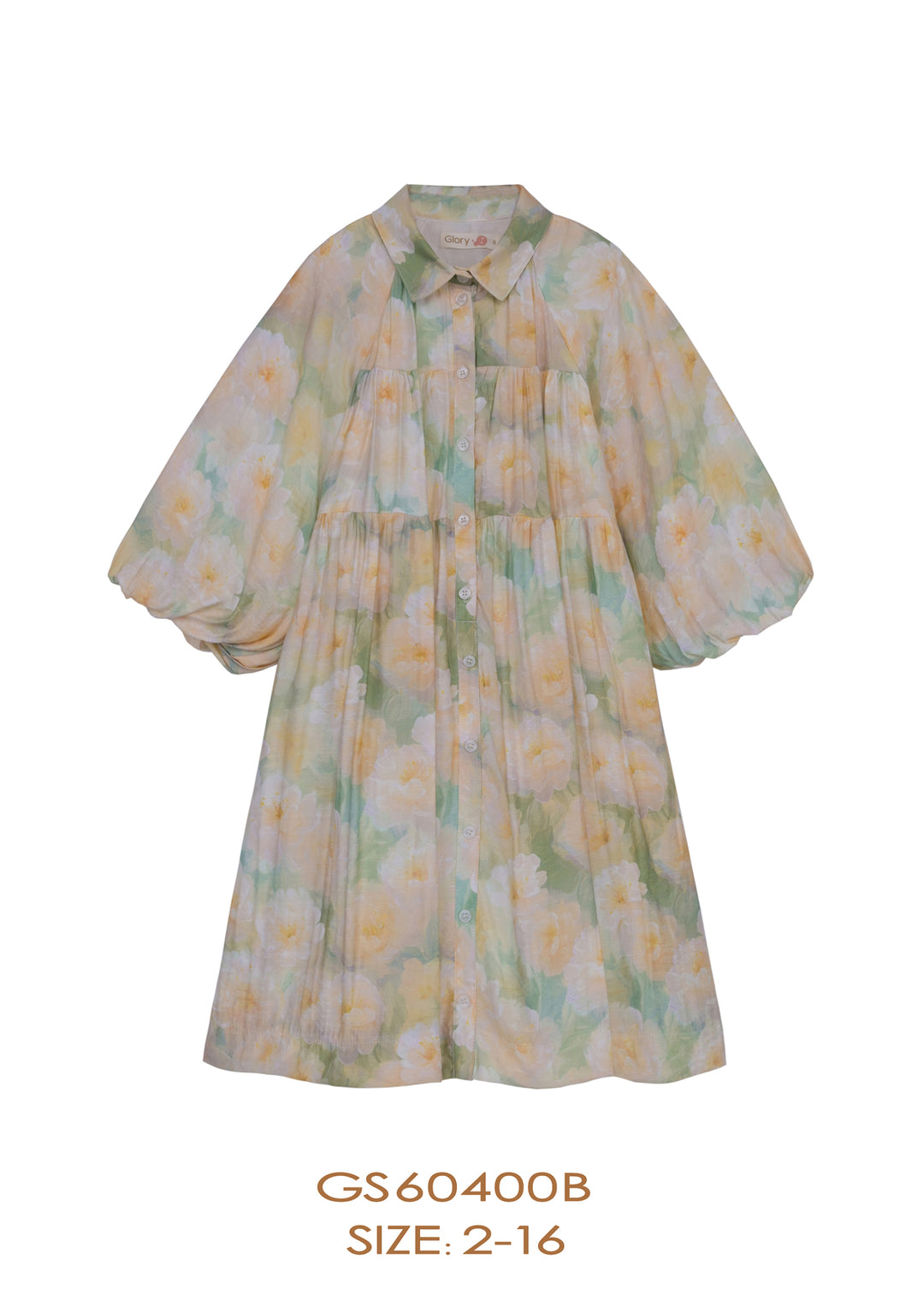 GS60400B-DRESS-Yellow Floral