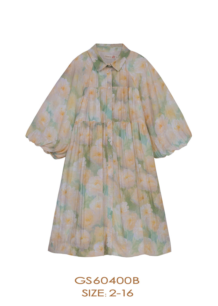 GS60400B-DRESS-Yellow Floral