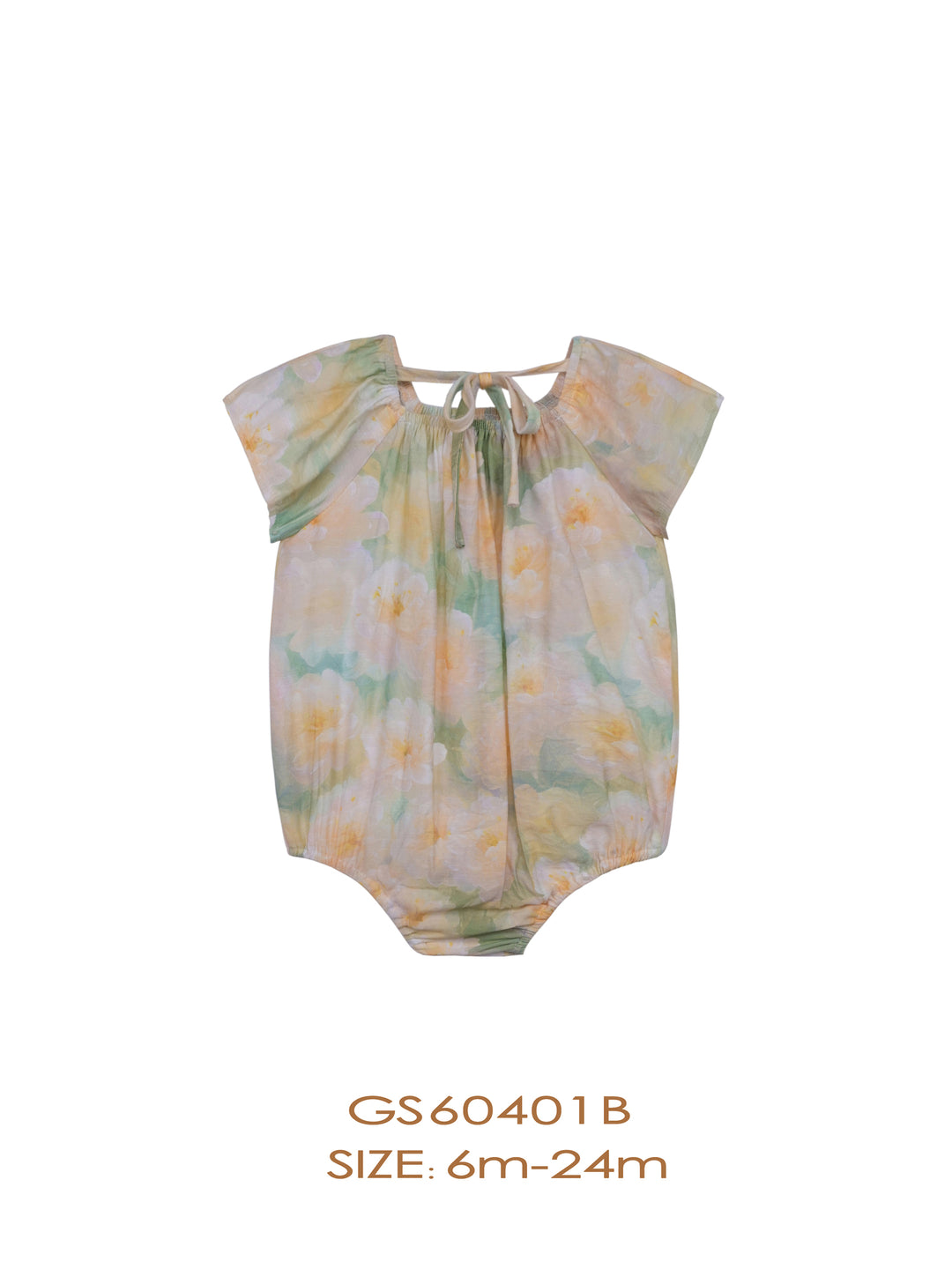 GS60401B-ROMPER-Yellow Floral