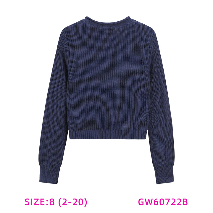GW60722B-BLUE CARDIGAN