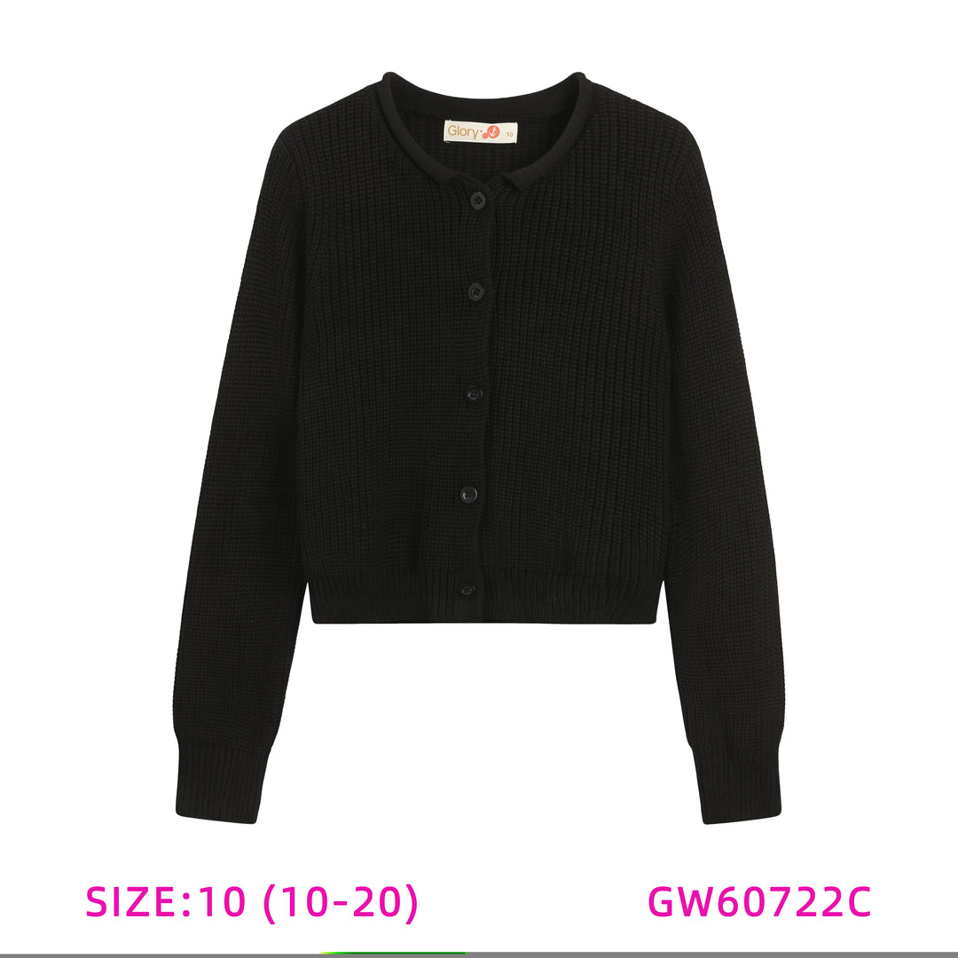 GW60722C-BLACK CARDIGAN