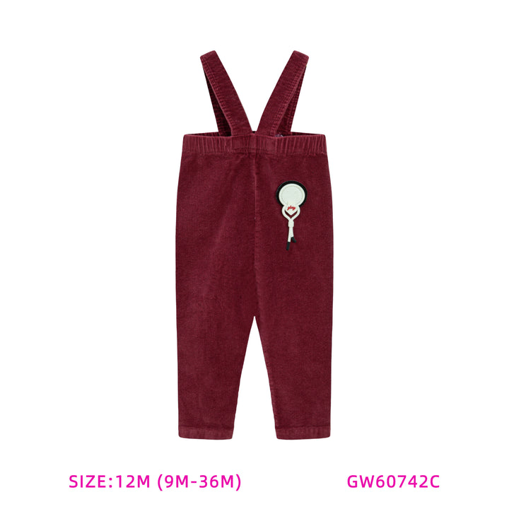 60742C-BURGUNDY CORDUROY BUILT-UP