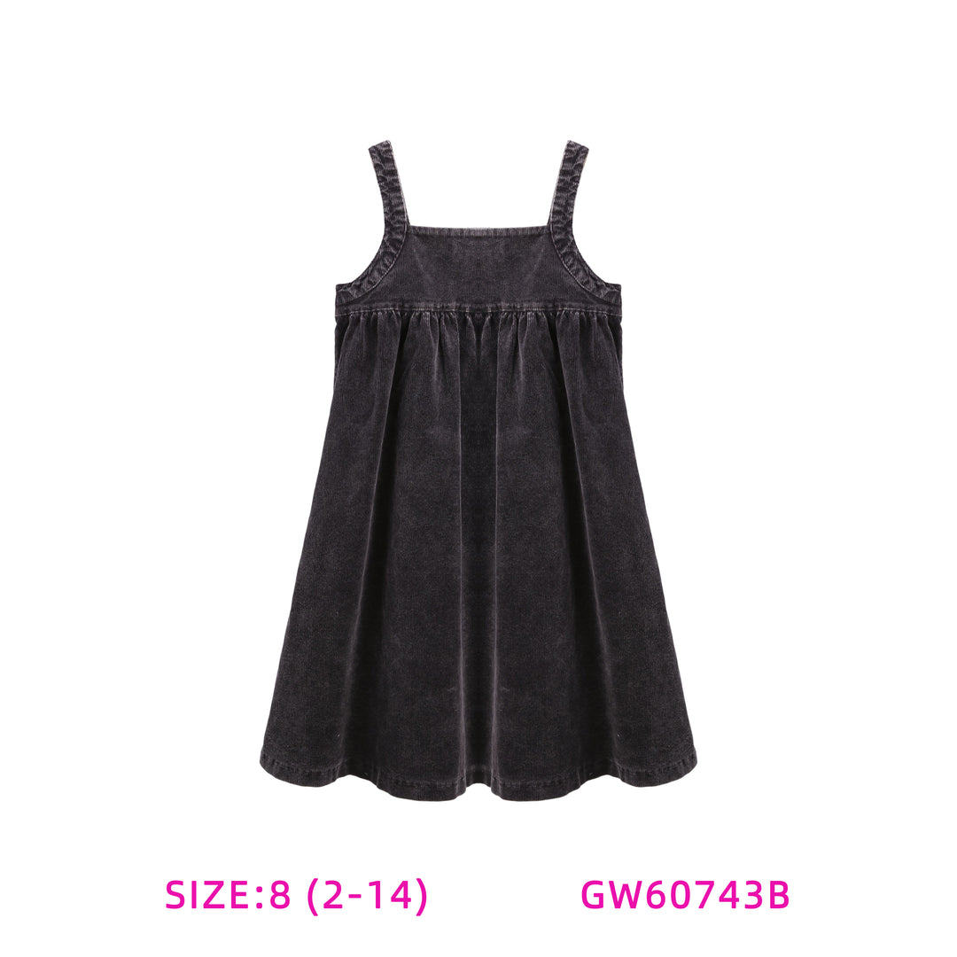 60743A-BROWN CORDUROY JUMPER