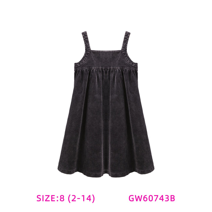 60743A-BROWN CORDUROY JUMPER