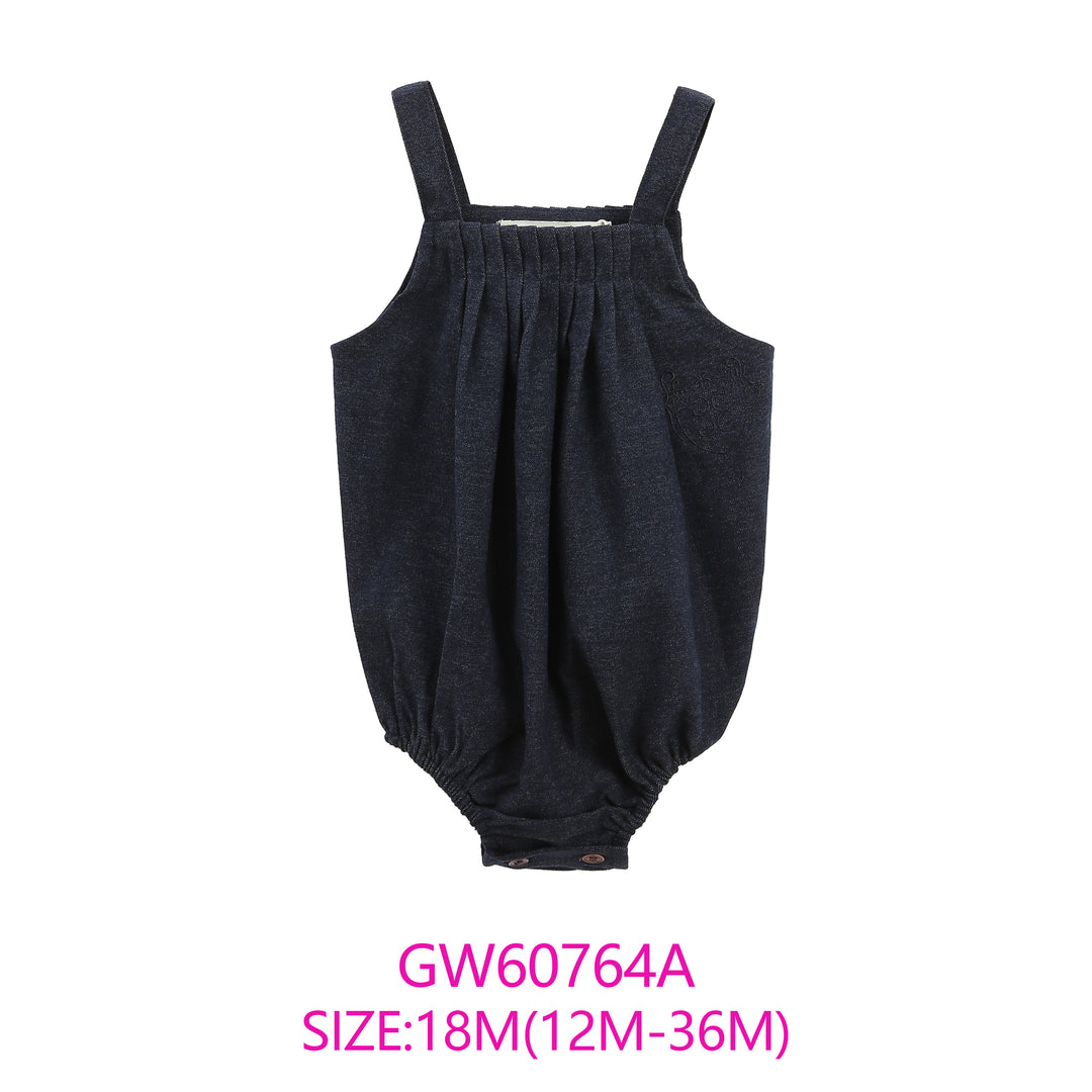 GW60764A-NAVY ROMPER