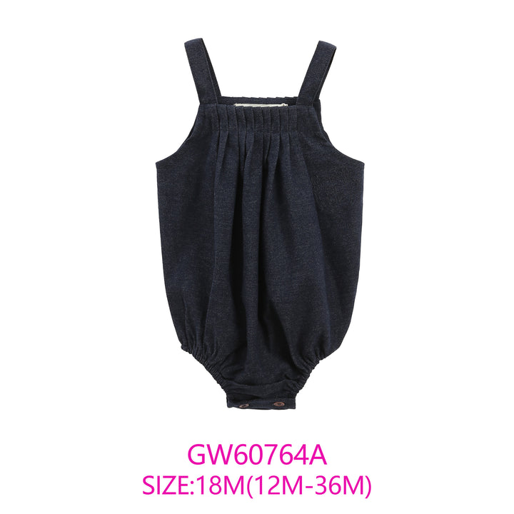 GW60764A-NAVY ROMPER