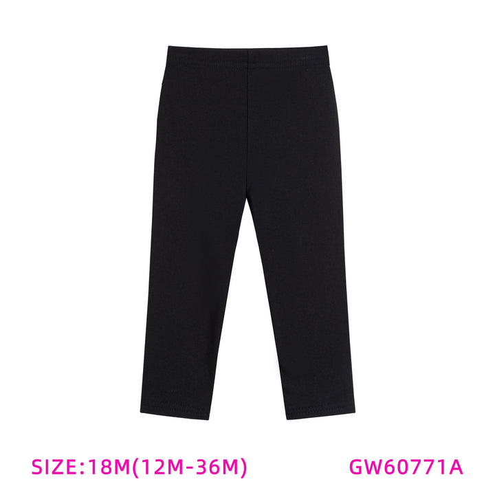 GW60771A-BABY GIRL BLACK VELOUR SHABBOS ROBE SET